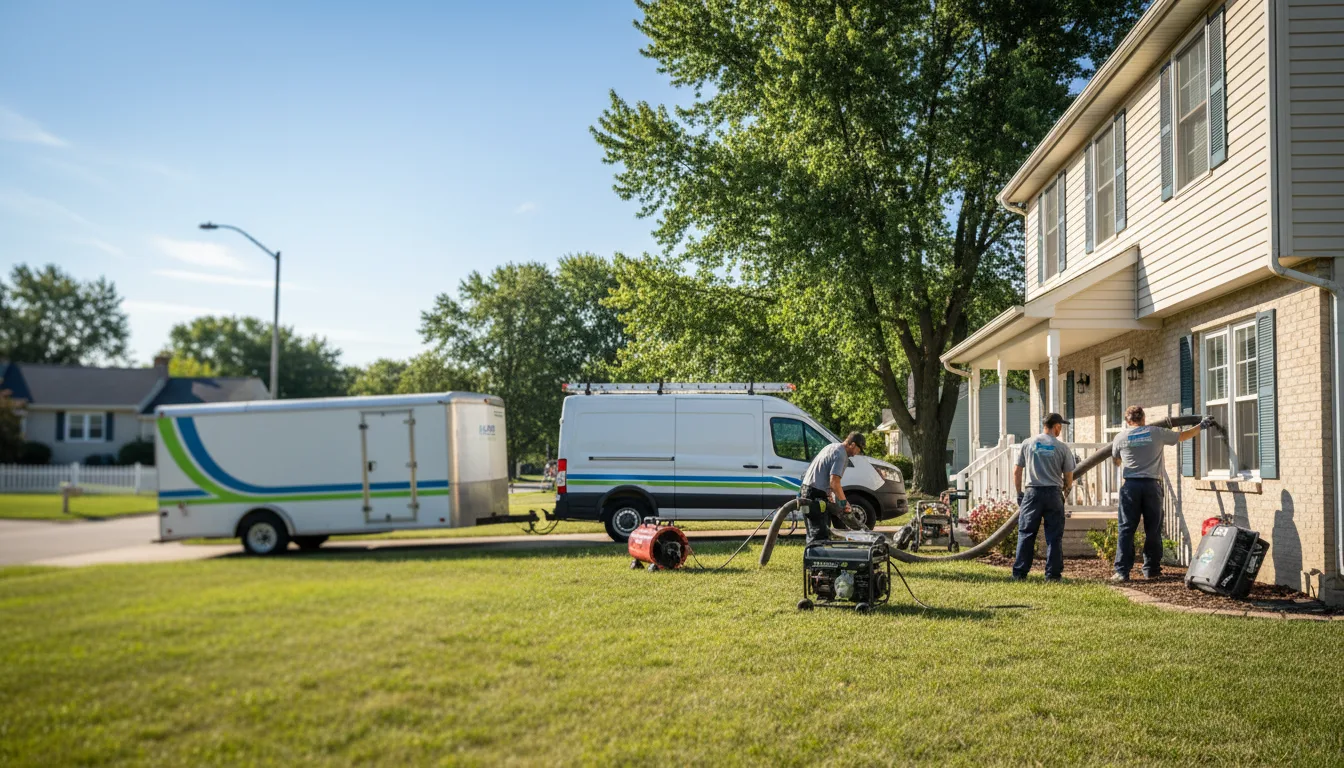 Flooded Basement Restoration And Cleanup With Repair in Smiths Creek, MI near me